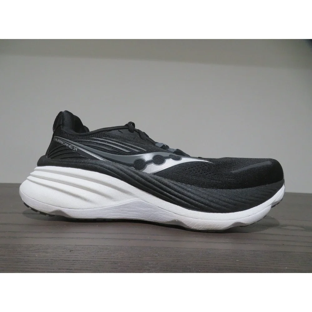 Saucony Hurricane 24 Womens 9 Shoes Black S10933-100 Running Sneaker Road